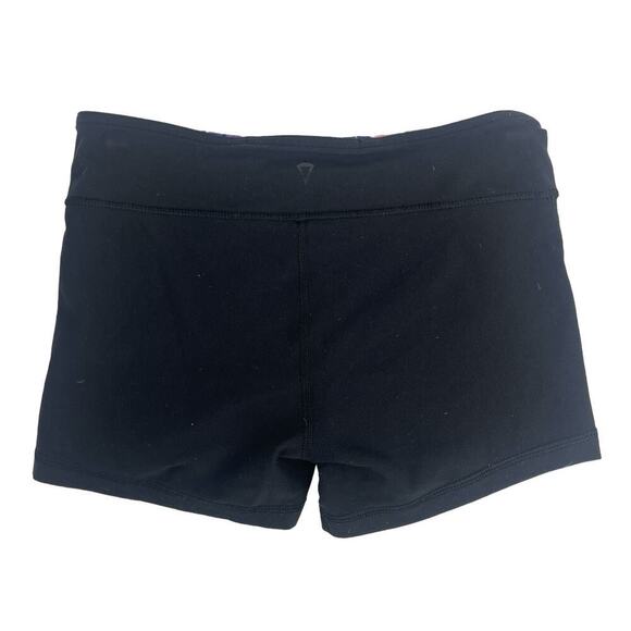 Ivivva Kids Black Multi Reversible Athletic Dance Gymnastics Shorts Size 14 - Picture 4 of 4